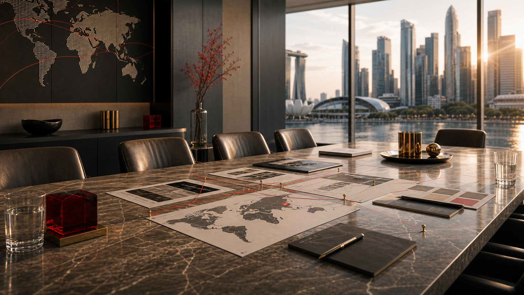 Premium boardroom strategy materials for market development